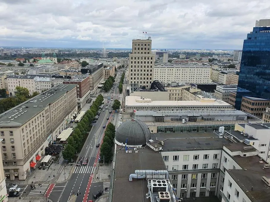 Amazing View 19 Floor! Metro Swietokrzyska Varsó